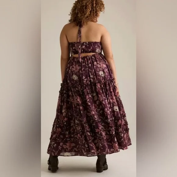 Torrid Festi Halter Bow Maxi Dress - Picture 3 of 7